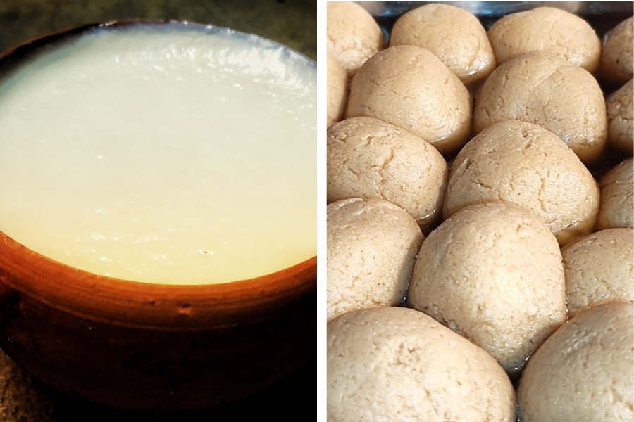 traditional-bengali-wedding-catering-dishes-misti doi rasogulla