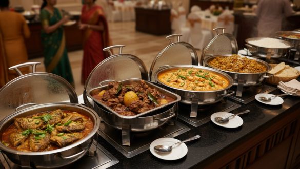 Cultural catering in Kolkata for a traditional wedding event